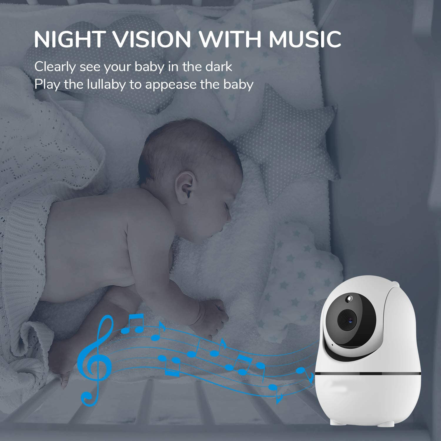 SMARTREE Factory Price 3.5 inch amazon hot pan/tilt video baby monitor with night vision two-way talking