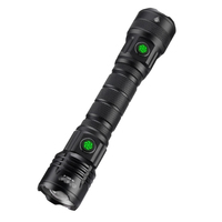 Long-range Telescopic Zoom Long-lasting White Laser High-power Dual-head Flashlight Hunting Hiking Aluminum Portable Torch Light