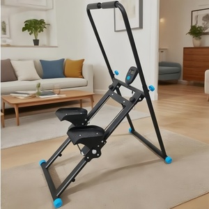 Steppeur pliable à résistance réglable, machine d'exercice cardiovasculaire verticale, simulateur d'escalade pour entraînement complet du corps avec poignée - Product Image 2