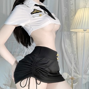 Costume d'officier de police féminin sexy, jupe moulante, déguisement de jeu de rôle pour femmes, vêtements professionnels pour femmes - Product Image 2