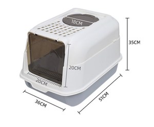 Litière pour chats en gros, grande toilette pour chats, désodorisant, bac à excréments, bac à litière pour <span class=keywords><strong>chatons</strong></span> avec pelle - Product Image 2