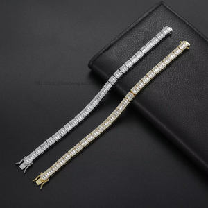 7Mm Ladder Tennis <b>Bracelet</b>, <b>Copper</b> Zirconium Hip Hop <b>Bracelet</b> Tanjing Fashion Lijing Necklace - Product Image 1