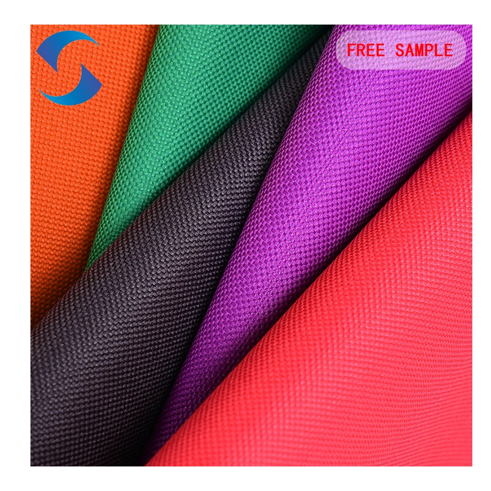 100% Polyester 600D PVC Coated Weave Waterproof Woven Oxford Fabric Eco-friendly Heavyweight Hiking Bags Luggage Fabric