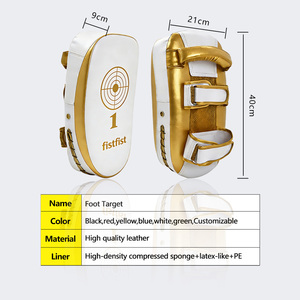 Cible de frappe basse F3305 en cuir microfibre pour entraînement de combat Muay Thai Taekwondo Sanda – Cibles pour pieds et mains - Product Image 4