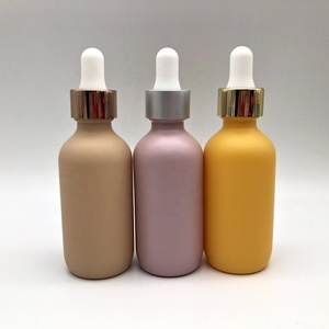 Botella de cerámica blanca de lujo para cosméticos, botella de vidrio <span class=keywords><strong>Boston</strong></span> con tapa de bambú, aceite esencial Cbd, cuentagotas - Product Image 5