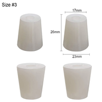 Bouchon en silicone fermenté, bouchon de sas de fermentation de brassage à domicile S/ 3 pièces bouchon de couvercle en caoutchouc de qualité alimentaire trou de 8mm