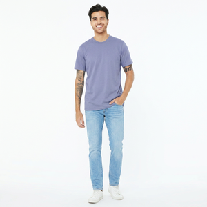 Camiseta de Algodón Lisa de Alta Calidad, Ligera, Extra Grande, para Hombre, Personalizable con Impresión y Bordado - Product Image 1