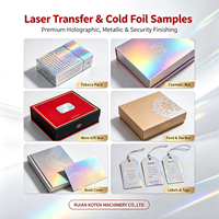 Automatische Laser Transfer Koudfolie Stamping Machine Dubbele Functie Hologram Koudfolie Stamping Machine voor Cosmetica Wijn Standaard Geschenkdozen