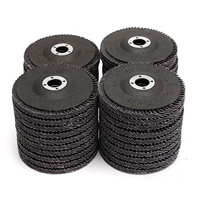 Disque à lamelles flexible incurvé de 4 pouces 100mm grain 80 60 meule abrasive en carbure de silicium pour le polissage des métaux Outil abrasif pour le verre