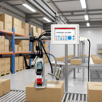 Impresora Térmica de Banda Transportadora de Alta Velocidad con Tinta Solvente para Impresión Automática de 5 Líneas en Cajas y Bolsas de Plástico