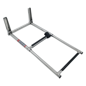 Perahu Stainless Steel 2 langkah perahu lipat Dock Telescoping berenang tangga dek dengan Pedal langkah lebar pagar tangan - Product Image 5