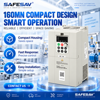 Variateur de fréquence monophasé SAFESAV à contrôle vectoriel sans capteurs avec unité de freinage intégrée pour moteur à induction AC