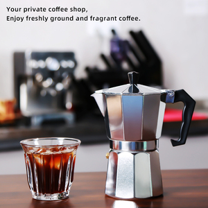 Ecocoffee Aluminium <span class=keywords><strong>Moka</strong></span> Pot Espresso Cafetière 3/6/9/12 Tasses pour Barista <span class=keywords><strong>Utilisation</strong></span> - Product Image 6