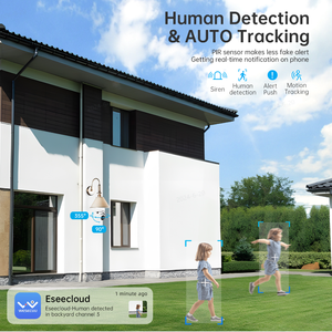 Caméra de sécurité CCTV sans fil WESECUU E27 PTZ WIFI 360 degrés, infrarouge, économique, lampe ampoule domestique, double bande, 2MP 3MP, caméras de surveillance IP - Product Image 5