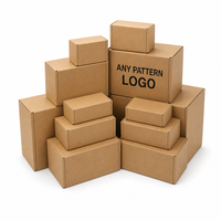 Boîtes d'expédition RSC en carton ondulé recyclables, matériaux d'emballage écologiques, logo personnalisé, colis de livraison, vente en gros et au détail