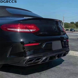 For W205 C63 C43 Coupe ED1 Style Carbon Fiber Rear Lip Rear Diffuser Bumper Lip - Product Image 6
