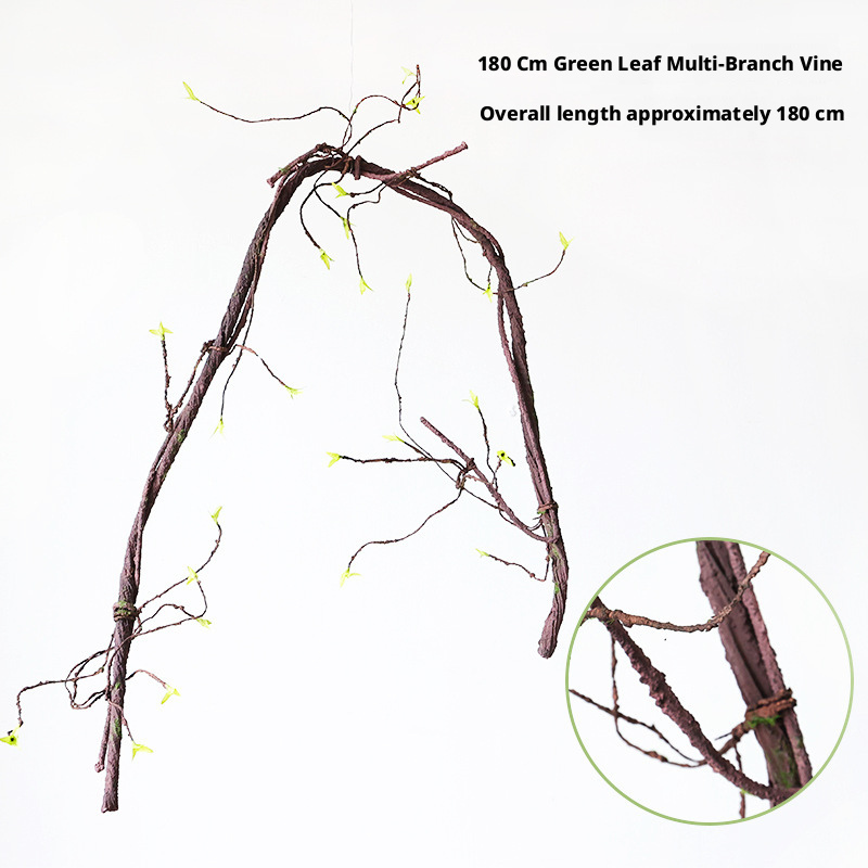 17#  180Cm green leaf multi-branch Vine
