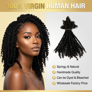 Extensiones de Cabello Humano Brasileño para Rastas, Hechas <span class=keywords><strong>a</strong></span> Mano, de <span class=keywords><strong>Cero</strong></span> <span class=keywords><strong>a</strong></span> Seis Centímetros, para Salones en Nigeria, Sudáfrica, Kenia, Ghana, Tanzania - Product Image 2