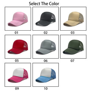 Gorra Trucker de 5 Paneles con Corona Alta, Espuma de Poliéster, Malla Trasera Sólida, con Logotipo Personalizado Bordado, para Regalos Promocionales - Product Image 2