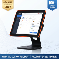 Caisse enregistreuse tactile Leabon 15 pouces, système POS, Windows 10, caisse enregistreuse tout-en-un