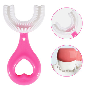 PEGCIZ KidsToothbrush sikat silikon Grade makanan kepala bulu lembut 360 desain pembersih gigi Oral untuk balita anak-anak - Product Image 3