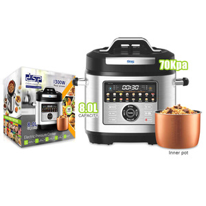 Cuisinière électrique à pression Dsp 8.0L en acier inoxydable, programmable, multifonction, avec cuve intérieure - Product Image 1