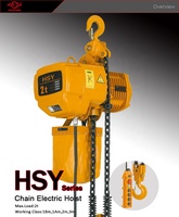 Palans à chaîne électriques HSY 1 tonne neufs avec coque en alliage d'aluminium et système de freinage double pour la vente au détail et les hôtels