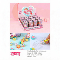 Ensemble de gommes de Noël mignonnes, gommes à effacer pour le dessus des crayons, cadeau de papeterie pour enfants