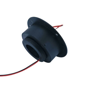 Anneau conducteur rotatif creux de type capuchon, trou traversant, ID 22mm, OD 49mm, petite puissance, 2 canaux, 2A, 0-240VAC/VDC, Or-Or - Product Image 1