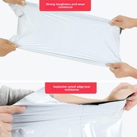 Sac d'emballage express en polyéthylène blanc imperméable, épaissi, nouveau matériau, modèle A2, pour la logistique et la vente en gros de vêtements
