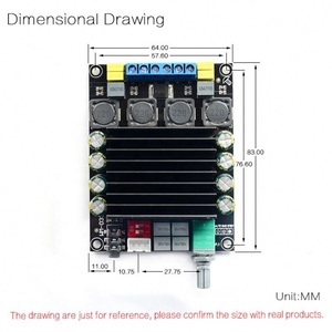 TDA7498 Amplificateur Numérique Carte Audio DC12-36V 2*100W Ampli Audio 2.0 Amplificateurs de classe <span class=keywords><strong>D</strong></span> Stéréo - Product Image 5