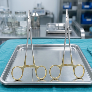 Meilleures ventes : Ensemble d'instruments chirurgicaux TC Ryder Micro Needle Holder & Driver 6 pouces avec anneau doré, certifié CE - Product Image 3