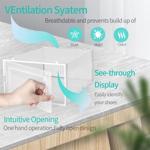 Giá Để Giày Có Thể Xếp Chồng Cho Tủ Quần Áo Và Tủ Lưu Trữ Giày Lối Vào 6 Thùng Lưu Trữ Khối Lập Phương Có Thể Gập Lại - Product Image 2