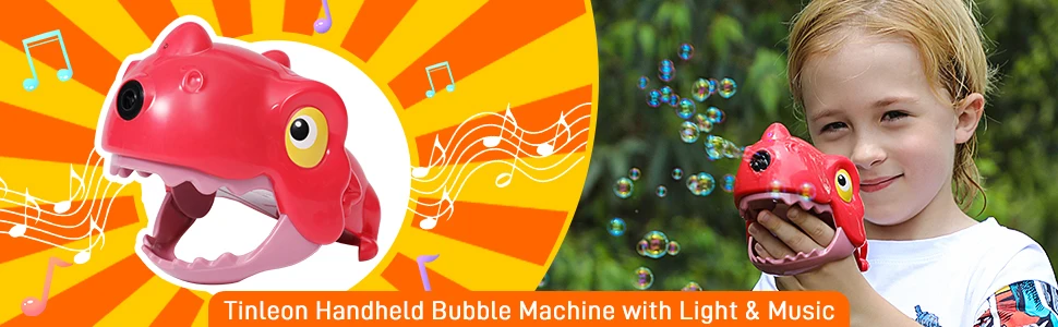 Super Quality Toy Bubble Dinosaur Gun Bubble Machine For Kids