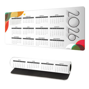 Alfombrilla de Escritorio Personalizada con Logotipo Empresarial, Calendario 2026 2027, Alfombrilla de Ratón Grande Impermeable con Bordes Cosidos y Base de Goma para Oficina y Hogar - Product Image 3