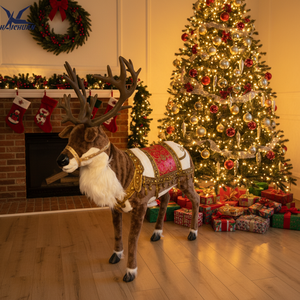 Renard animatronique grandeur nature personnalisé Haichuan pour la décoration de Noël de la maison, du <span class=keywords><strong>centre</strong></span> commercial, du <span class=keywords><strong>centre</strong></span> commercial - Product Image 4