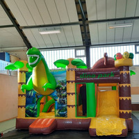 Château gonflable pour enfants Crocodile avec toboggan
