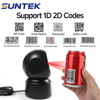 Lecteur de codes-barres 2D USB et lecteur QR pour systèmes de point de vente, dispositif de caisse de supermarché pour Alipay et codes de paiement mobile SUNTEK