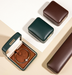 Luxury PU <b>Leather</b> <b>Jewelry</b> <b>Box</b> Magnetic Closure Necklace Ring Bracelet Storage Case Gift Packaging - Product Image 4