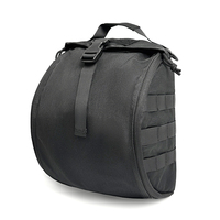 WHCSJ Sac tactique léger pour casque, stockage rembourré, conception MOLLE pour motos et équipements de sport en plein air