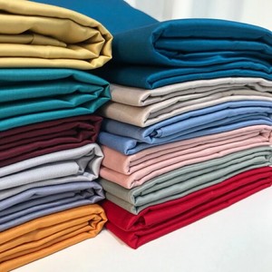 Tissu satiné en coton égyptien à longues fibres, couleur unie, 2,8 m de large, 100/120 fils, pour l'exportation - Product Image 1