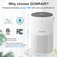 Nouveau Purificateur d'Air Portable 2025 avec Filtre HEPA H13, Générateur d'Ions Négatifs 20M et Diffuseur d'Arômes, Alimentation USB-C