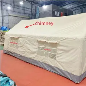 Barraca de acampamento inflável para 10 pessoas, casa portátil para viagens e viagens, novidade à prova d'água de fábrica em Guangzhou, novidade de 2024