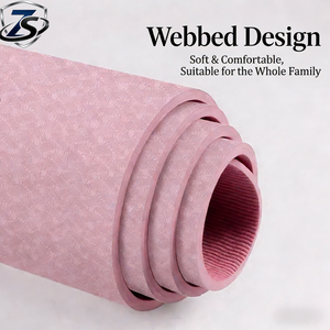 Tapete de <span class=keywords><strong>Yoga</strong></span> Ecológico de Doble Capa de TPE de 6mm con Correa de Transporte, Antideslizante, Plegable, Duradero, con Logotipo Personalizable e Impresión UV - Product Image 3