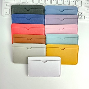 Accessori da Viaggio Portacarte in Pelle Minimalista <span class=keywords><strong>Rosa</strong></span> con 3 Scomparti - Product Image 1