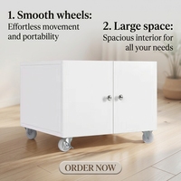 Meuble de rangement mobile sur pied en métal minimaliste pour imprimante, avec roulettes, pour photocopieur et base basse pour imprimantes A3