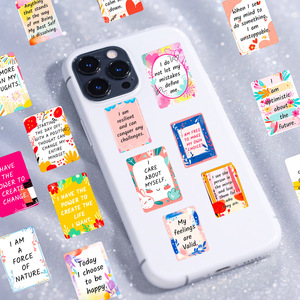2026 Nouveauté 50 autocollants de phrases inspirantes pour l'auto-motivation, la positivité et l'encouragement - Product Image 4