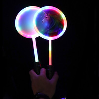 Bâton lumineux LED scintillant néon musical, 18 lumières colorées clignotantes, jouet lumineux en forme de dinosaure pour festival