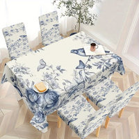 Housse de chaise de salle à manger Kongyu Home Textiles en Spandex extensible, motif floral et oiseaux, ajustement universel élastique, vente en gros