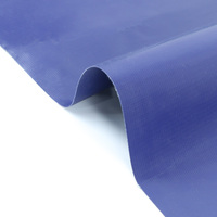 Rouleau de bâche PVC 600 g/m² bleu/gris/orange, bâche pour camion, bâche enduite de PVC, tissu industriel.
